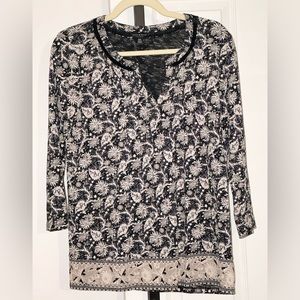 Lucky Brand Tunic Top Printed